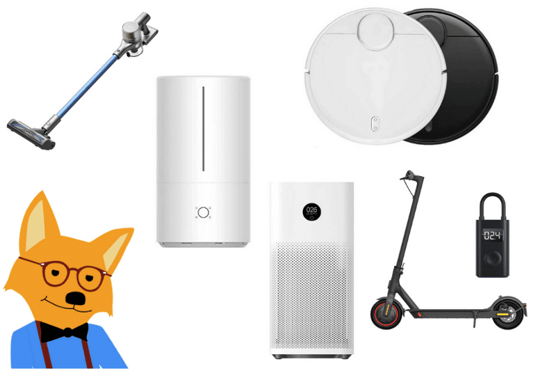 Unterschiedlichste Produkte der Marke Xiaomi in der Übersicht